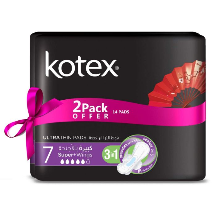 Kotex Ultra Night Time Wings 14x7's