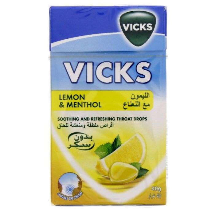 Vicks Cough Drop Lemon Plus C 20x40gm