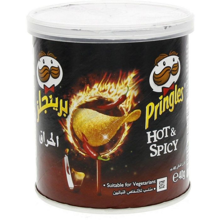 Pringles Chips Hot & Spicy 12x40gm