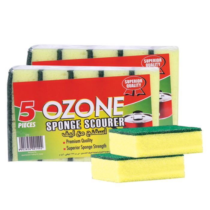 Ozone Plastic Sponge Scourer 80` 60x2pc