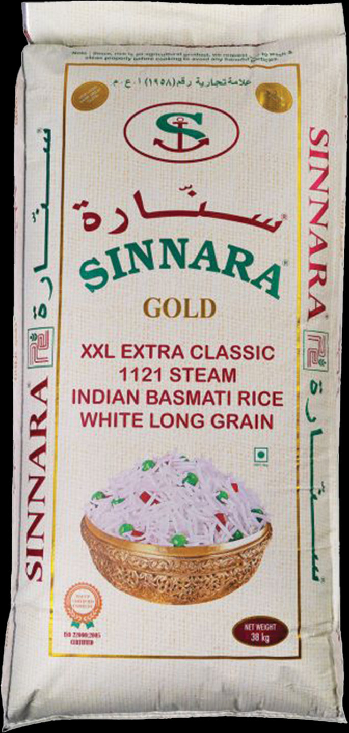 Sinnara Gold 1121 Basmati Rice 38kg