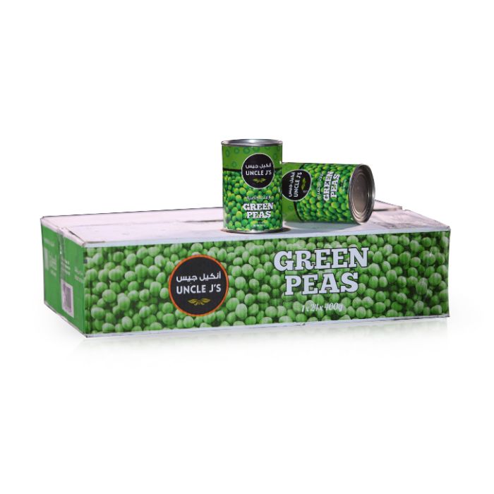 Uncle J`s Green Peas 4x6x400gm