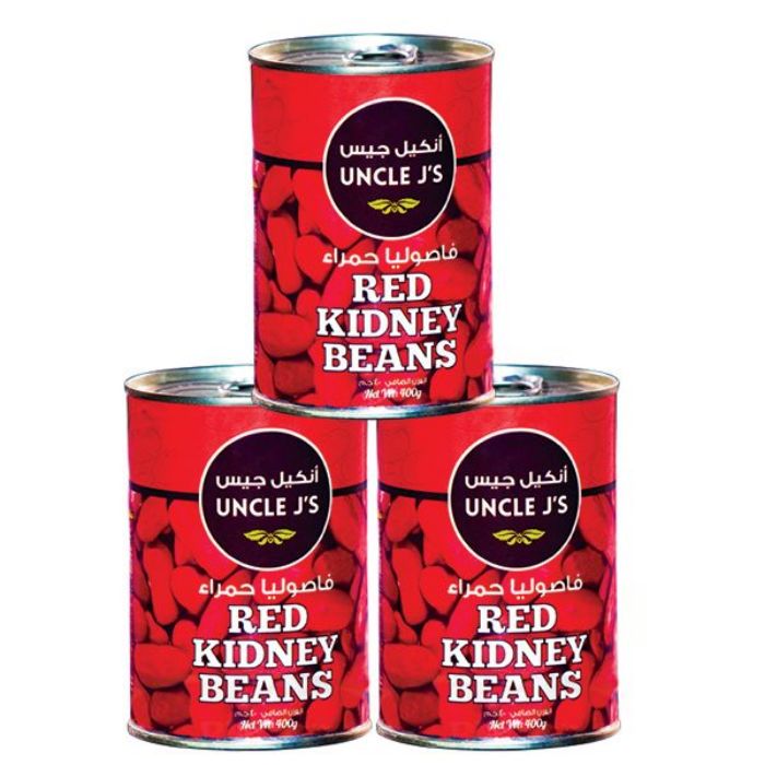 Uncle J`s Red Kidney Beans 4x6x400gm
