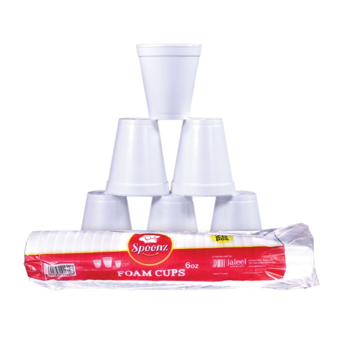 Spoonz Foam Cup 6oz. 40x25pcs