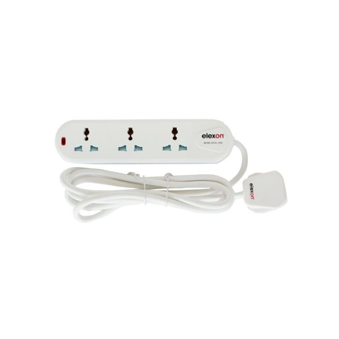 Elexon Ext Socket 3Way 2 Meter