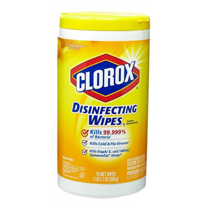 Clorox Disinfecting Wipes Citrus 6x75pcs