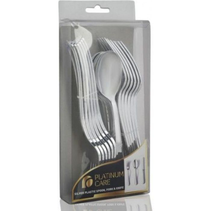 Platinum Care- 24 Pcs Silver Knife