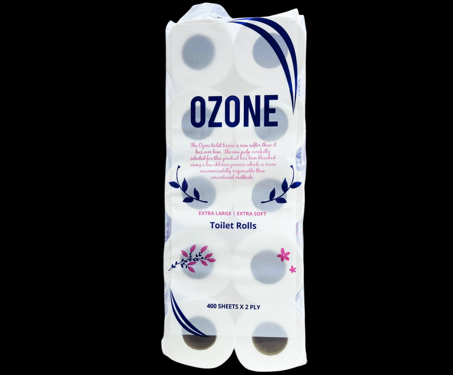 Ozone Toilet Roll 400 sheet 10x10X2ply