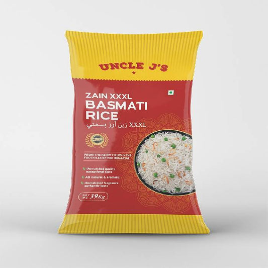 Uncle J's Zain XXXL Basmati Rice 39Kg