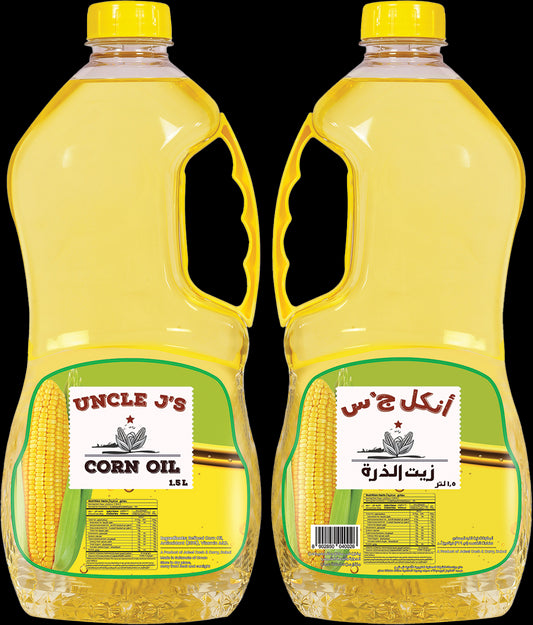 Uncle J's Corn Oil 3 (2x1.5ltr) Twin Pac