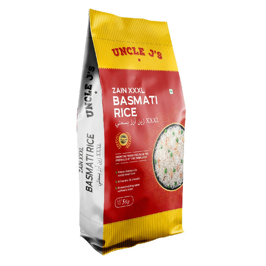 Uncle J's Zain XXXL Basmati Rice 4x5kg