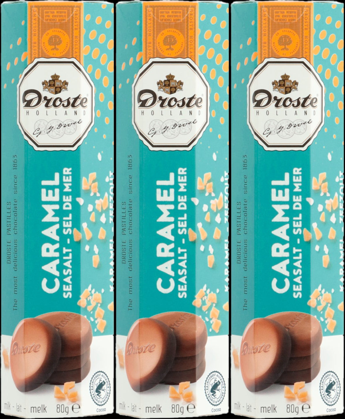 Droste Milk Carml&SeaSalt Roll 12x12x80g