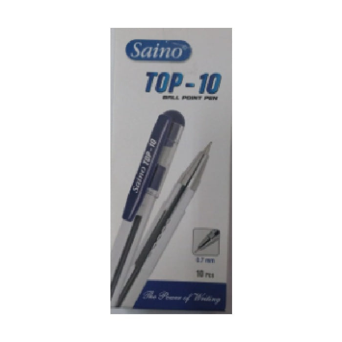 Saino Top 10 Blue Pen 10 Pcs