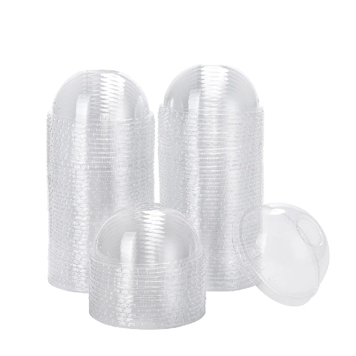 Juice Glass Clear Dome Lids Isap10x100Pc