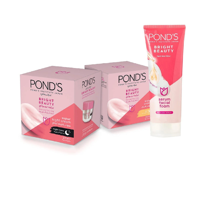 Pond's B/Beauty Cream 2x50ml+Foam 100gm