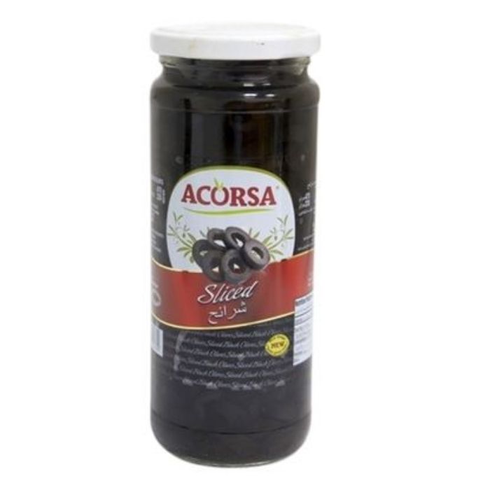Acorsa Black Olives Sliced 12x230gm