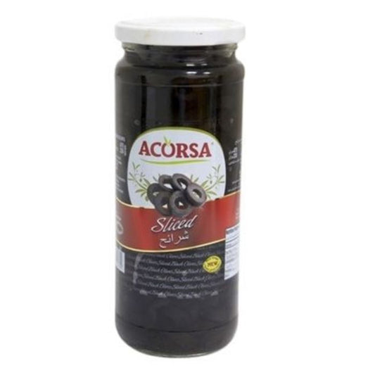 Acorsa Black Olives Sliced 12x230gm