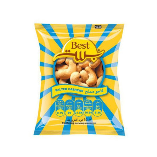 Best Salted Cashew Pouch 6x24x13gm