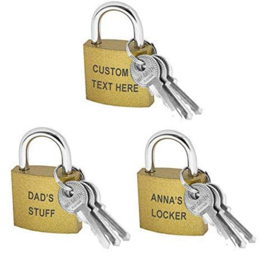 Gold Door Brass Padlock 30Mm 1x25x12pcs