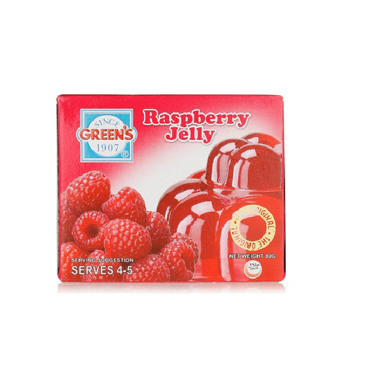Greens Jelly Raspberry 6x12x80gm