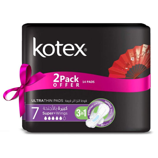 Kotex Ultra Night Time Wings 14x7's