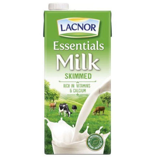 Lacnor Skimmed Fat Milk 12x1ltr