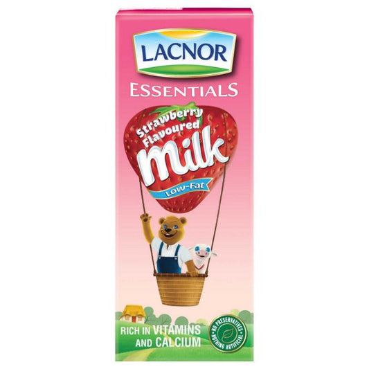 Lacnor Strawberry Flavored Milk 32x180ml