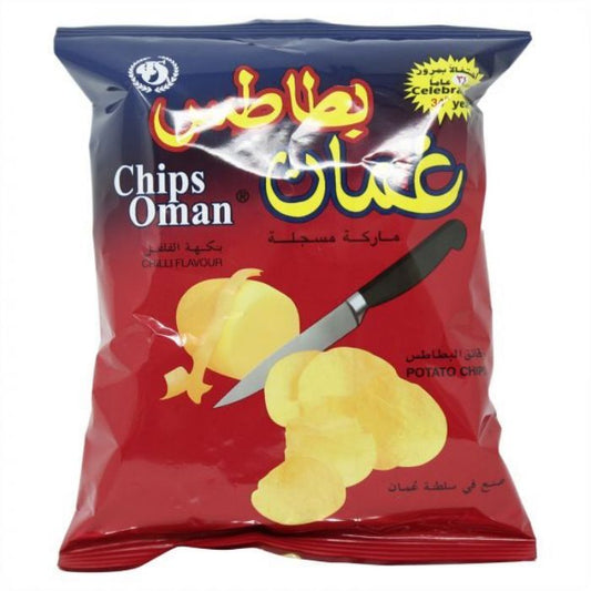 Oman Chilli Potato Chips 50x15gm