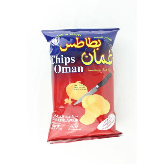 Oman Chilli Potato Chips 6x97gm