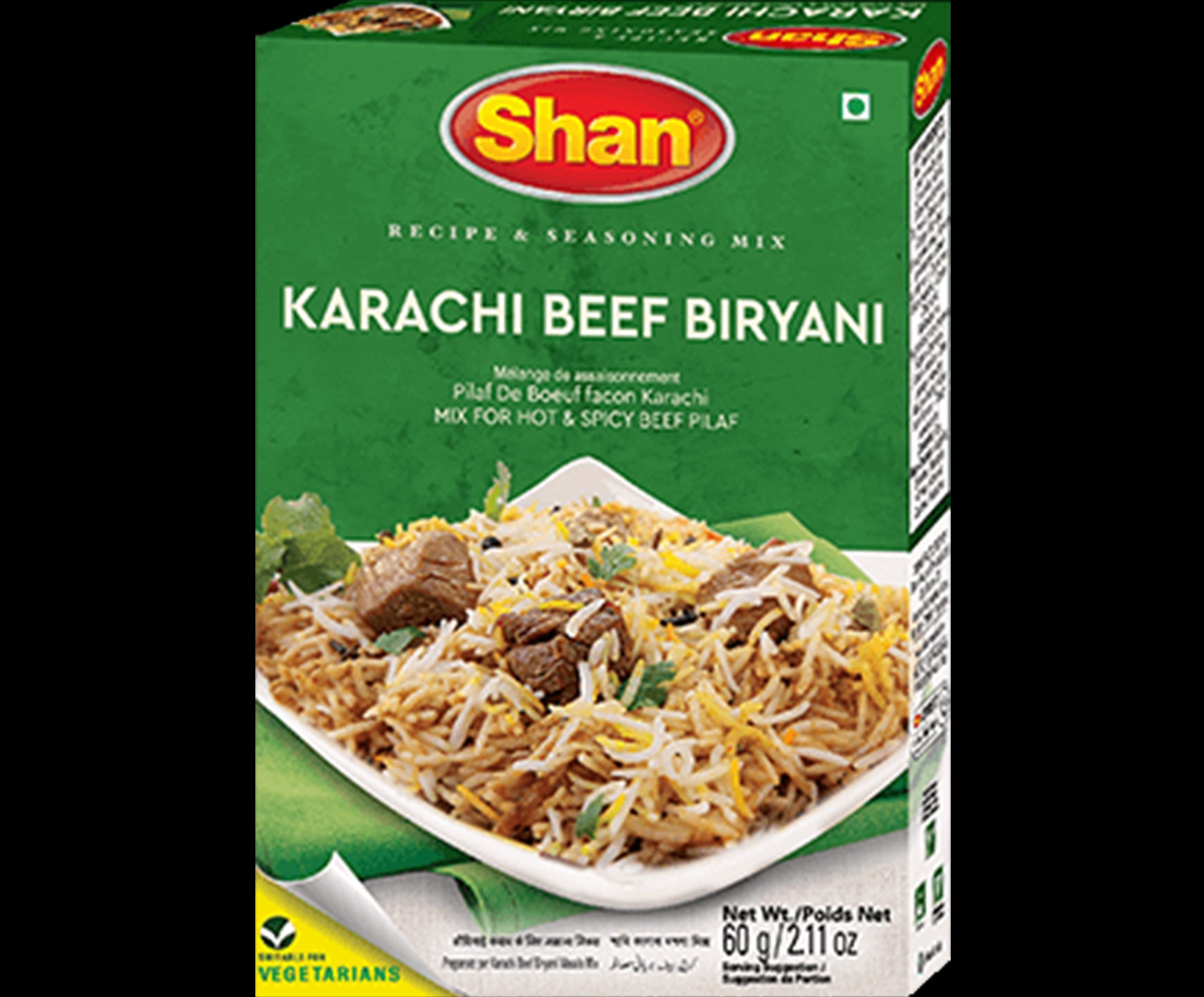 Shan Karachi Beef Biriyani 24x6x60gm