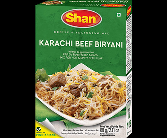 Shan Karachi Beef Biriyani 24x6x60gm