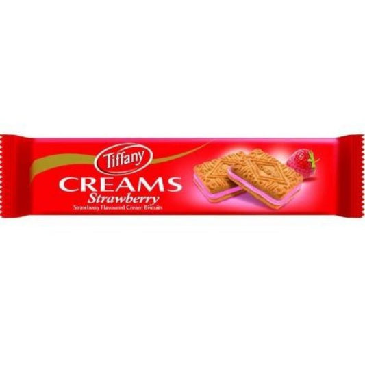 Tiffany Cream Biscuit Strawberry 24x80gm