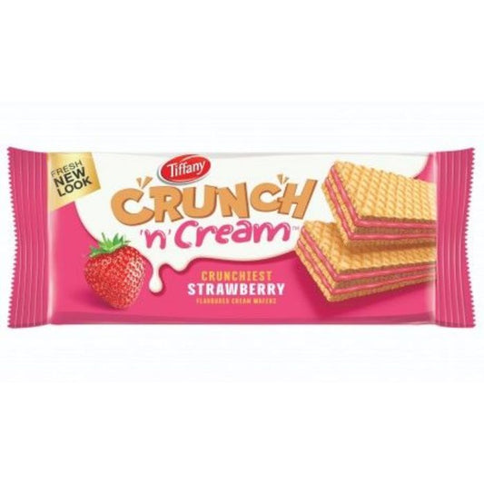 Tiffany Strawberry Cream Wafers 24x65gm
