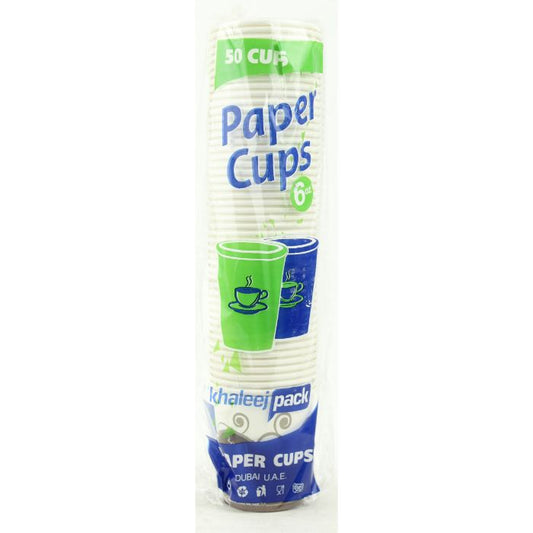 Paper Cups (S)W/O Handle 6oz 20x50pcs