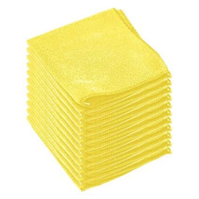 Yellow Cleaning Cloth 1x12pcs