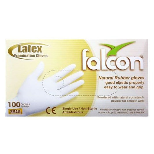 Falcon Latex Exa.Gloves Small 10x100pcs