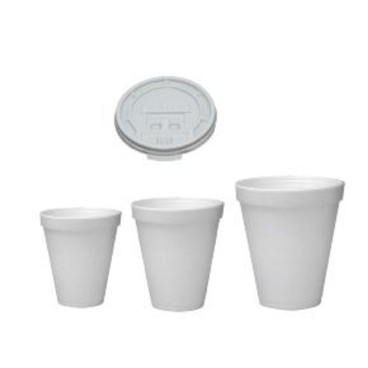 Foam Glass+Lid 16oz 40x25pcs