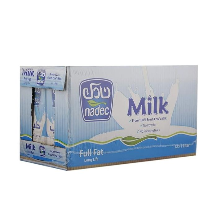 Nadec UHT Full Fat Milk 3x4x1ltr