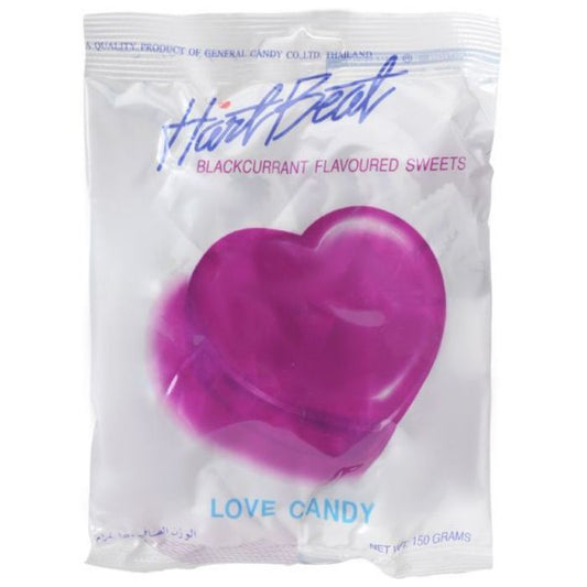 Heart Beat Candy Blackcurrant 40x150gm
