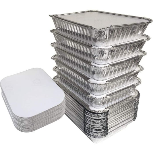 Aluminium Container+Lid Xl 83185 8x50pcs