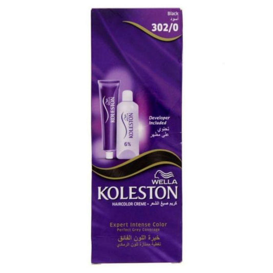 Koleston +Liquid H/C Black 302/0 24x50ml