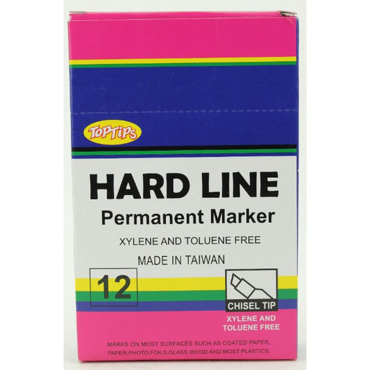 Linc /Top Tip Perm.Marker(Blk)80x12pc