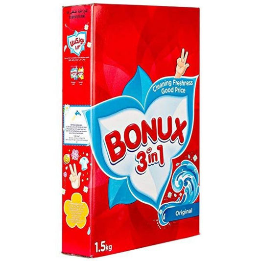 Bonux Detergent Pwdr HS Original 6x1.5Kg