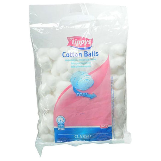 Tippys Cotton Ball White 24x100pcs