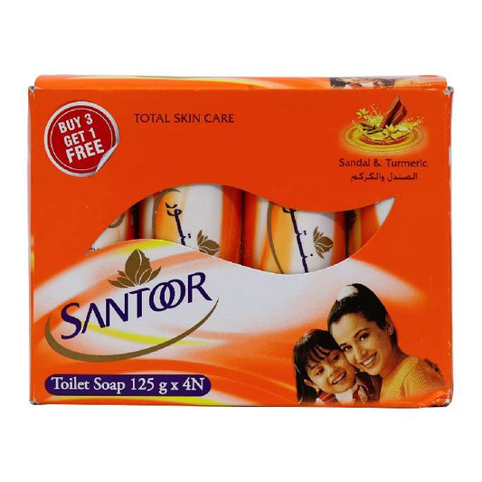 Santoor Soap Sandal&Turmeric18x(3+1)125g