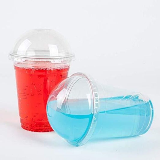 Juice Clear Glass+Dome Lid 12oz 20x50pcs