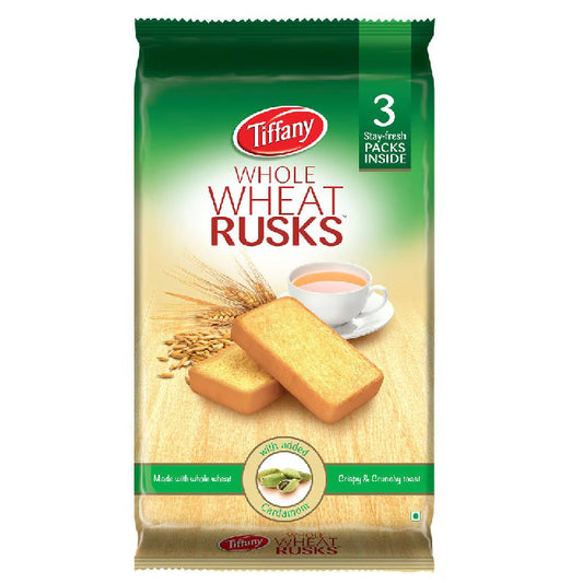 Tiffany Whole Wheat Rusk 3x2x280gm