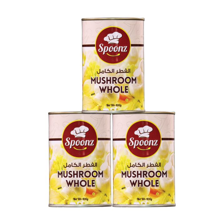 Spoonz Mushroom Whole 4x6x400gm