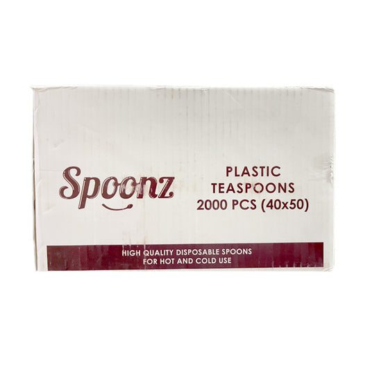 Spoonz Plastic Tea Spoon (S) 40x50pcs
