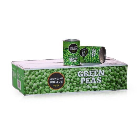 Uncle J`s Green Peas 4x6x400gm